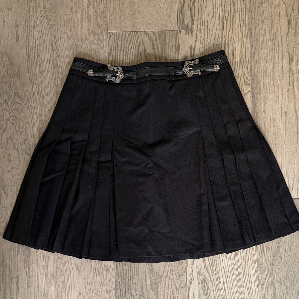 EUC The Kooples Black Pleated Skirt